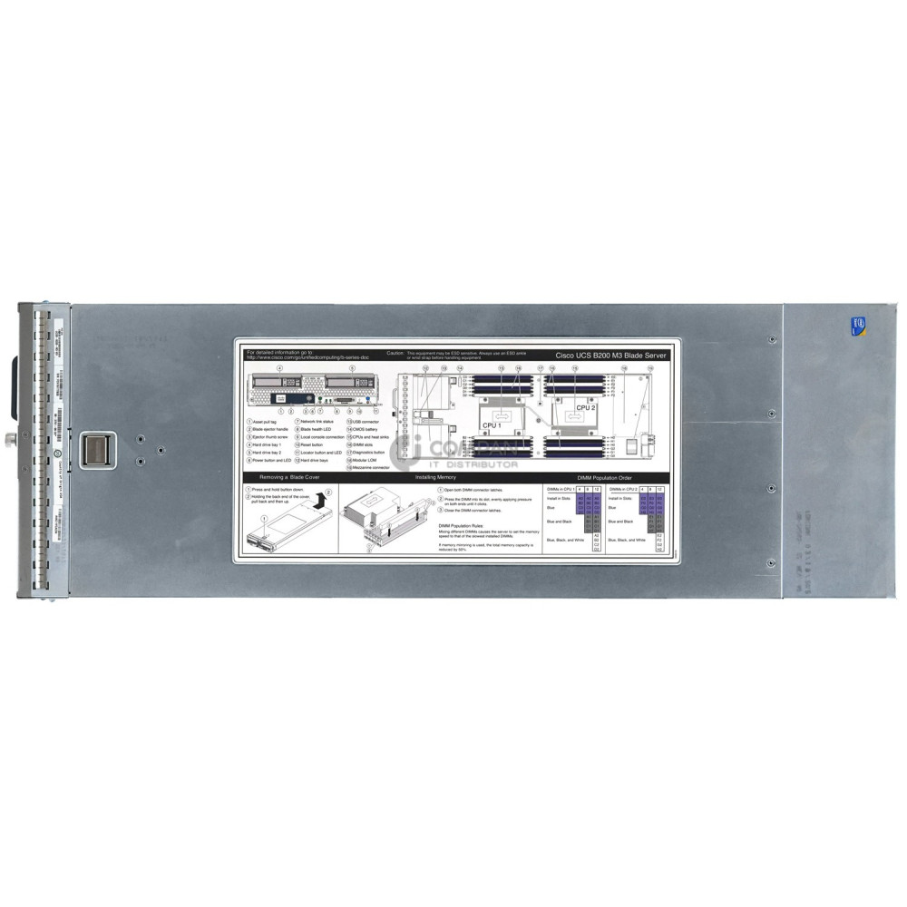 UCSB B200 M3-2SFF CISCO SYSTEMS INC UCSB-B200-M3 2X XEON E5-2690 V2  RAM 64GB 2X 300GB